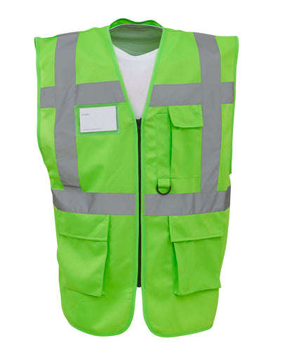 Multifunctional executive hi-vis waistcoat