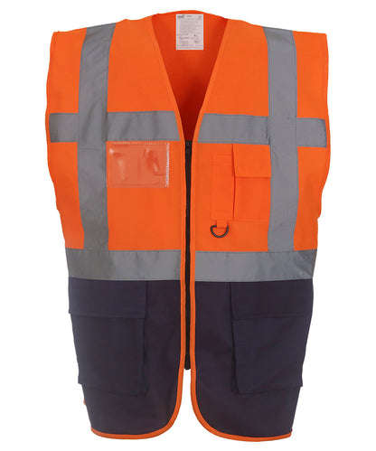 Multifunctional executive hi-vis waistcoat