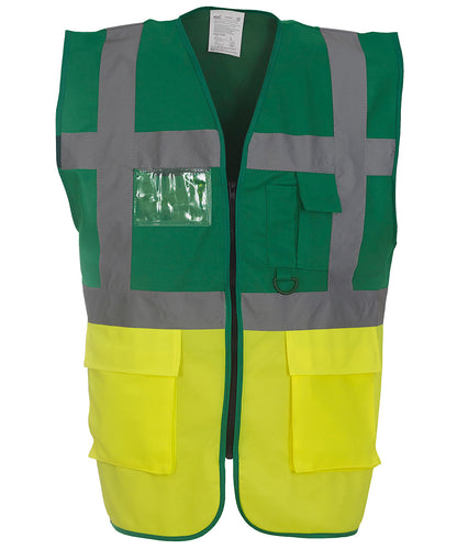 Multifunctional executive hi-vis waistcoat