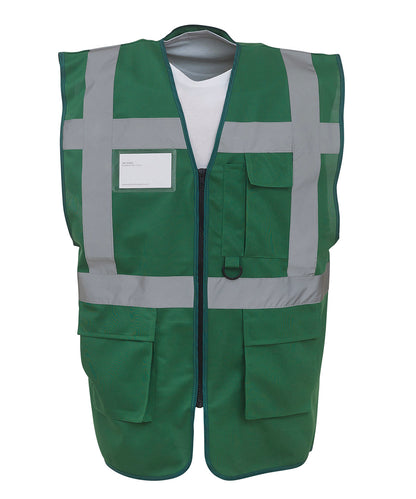 Multifunctional executive hi-vis waistcoat