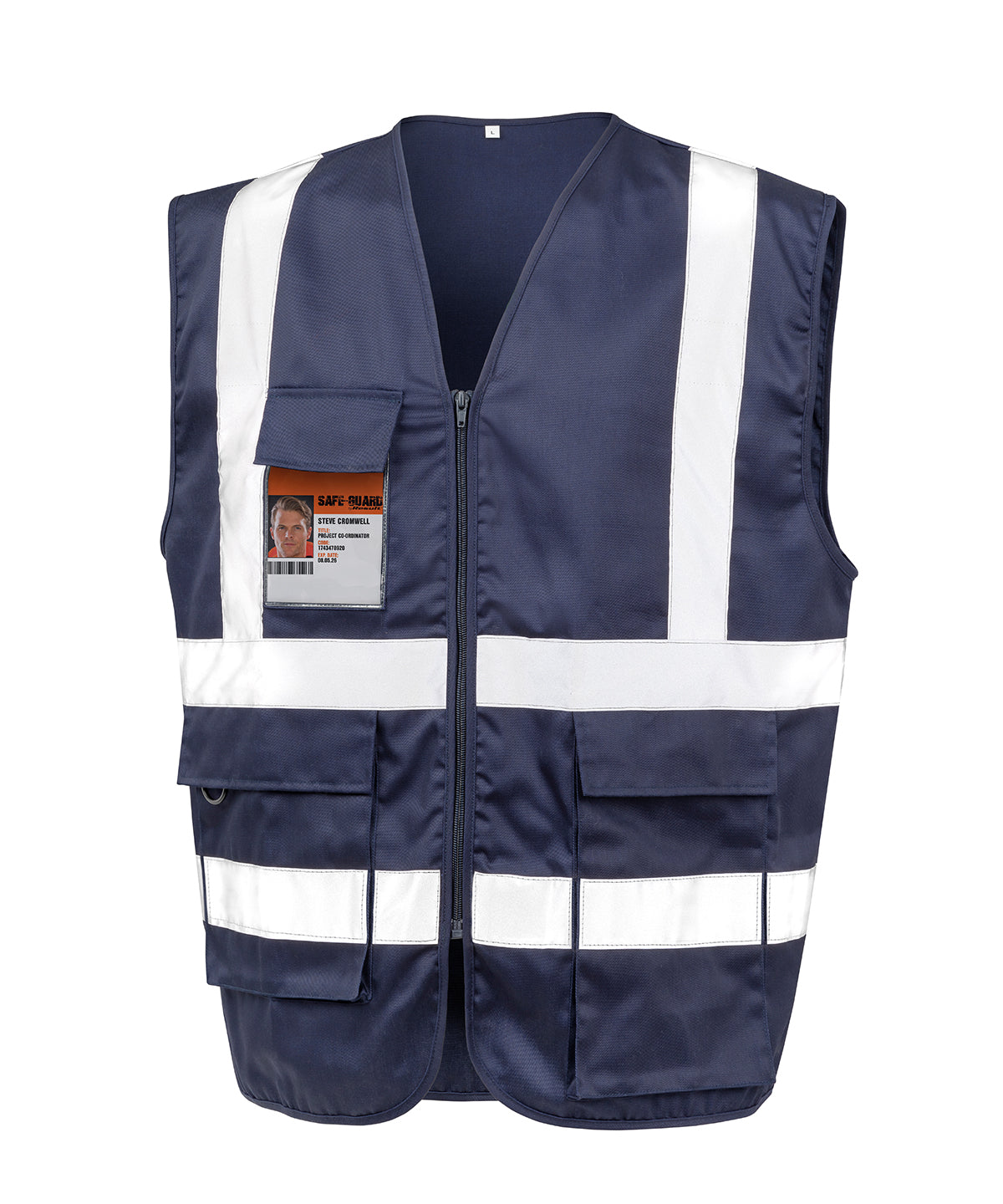 Heavy duty polycotton security vest R477X