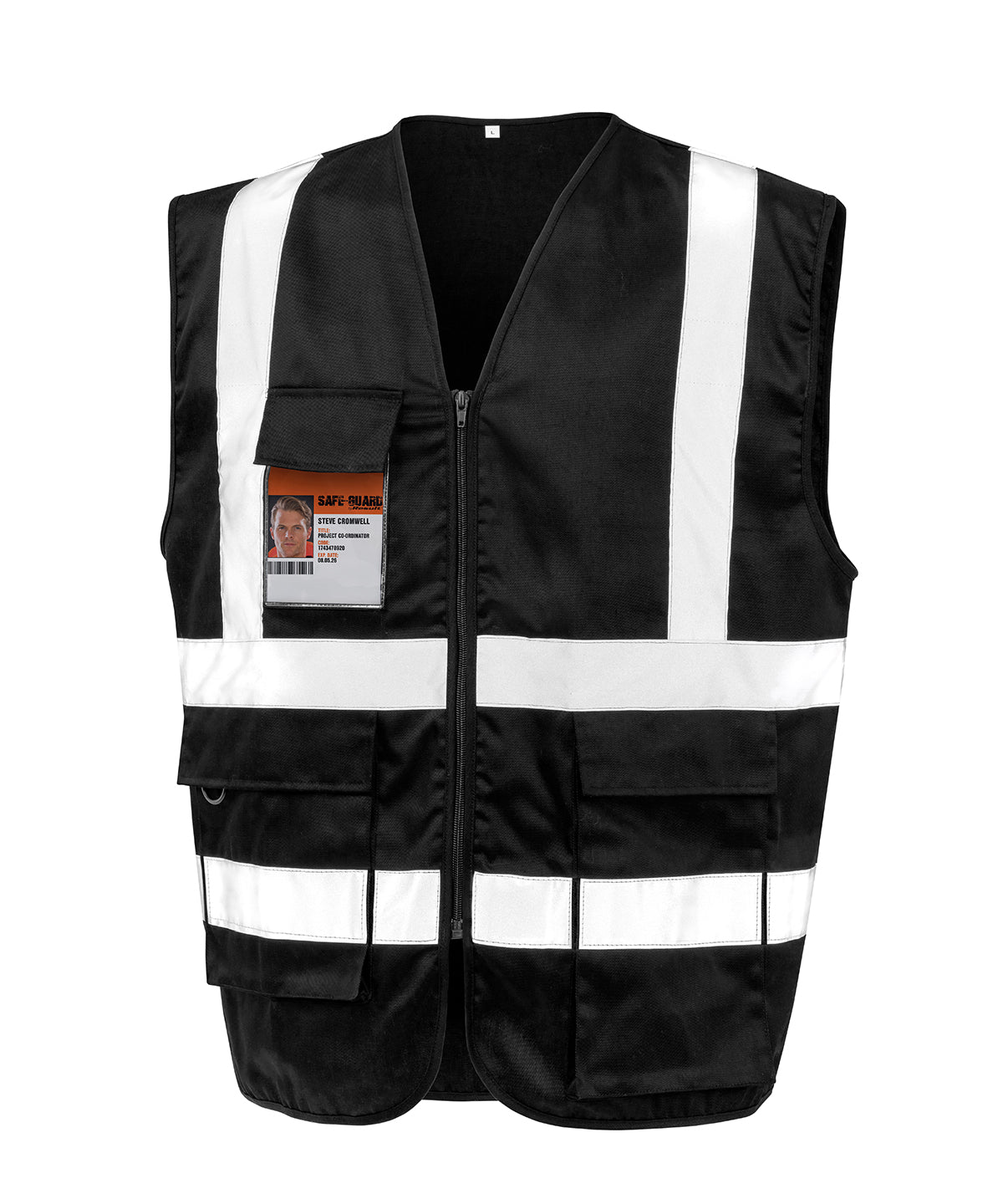 Heavy duty polycotton security vest R477X