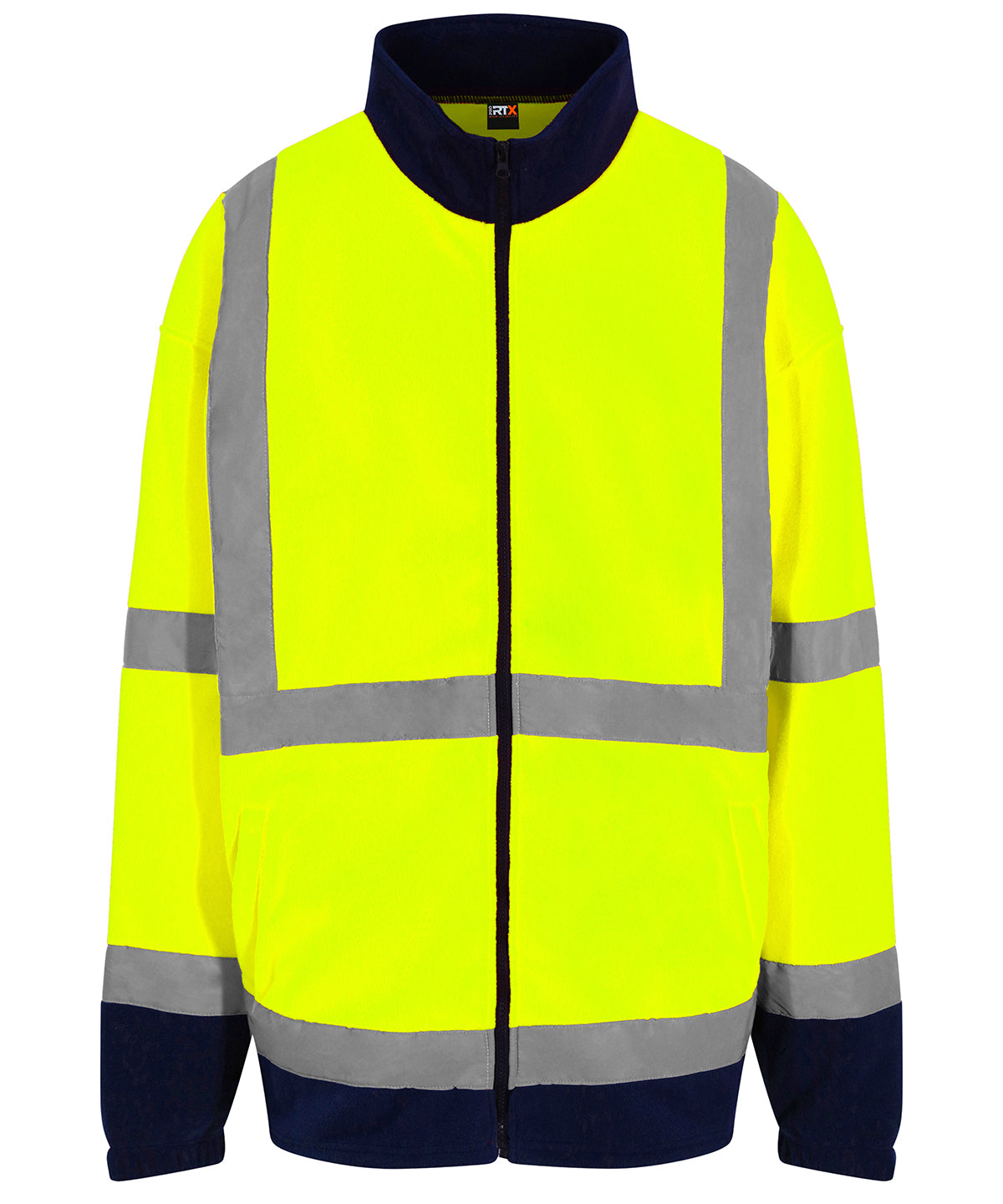 High visibility full-zip fleece