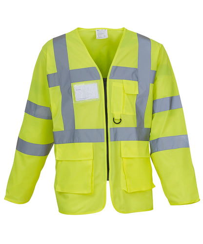 Hi-vis executive long sleeve waistcoat