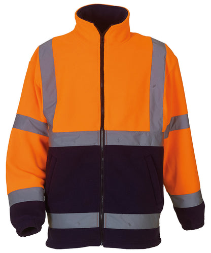 Hi-vis heavyweight fleece jacket