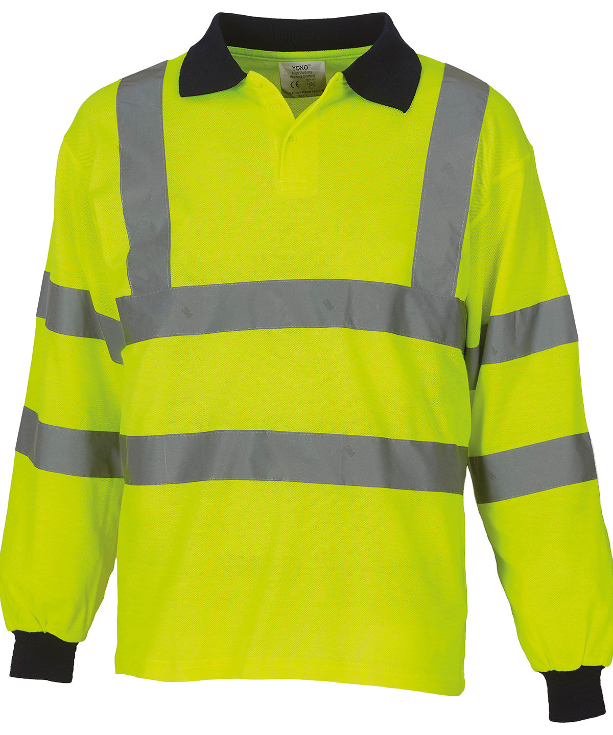 Hi-vis long sleeve polo