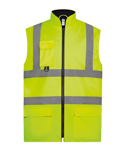 Hi-vis padded bodywarmer