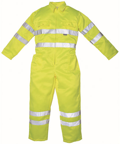 Hi-vis polycotton coverall