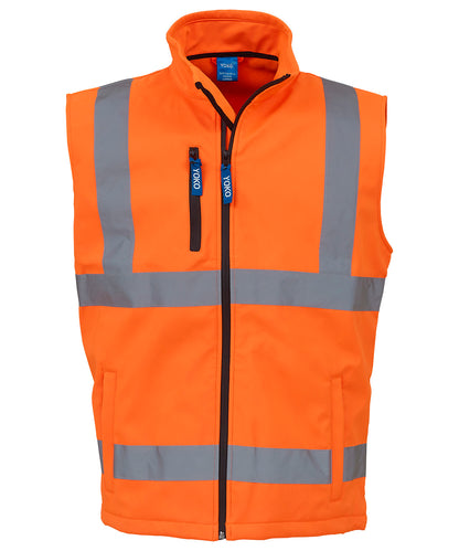 Hi-vis softshell gilet