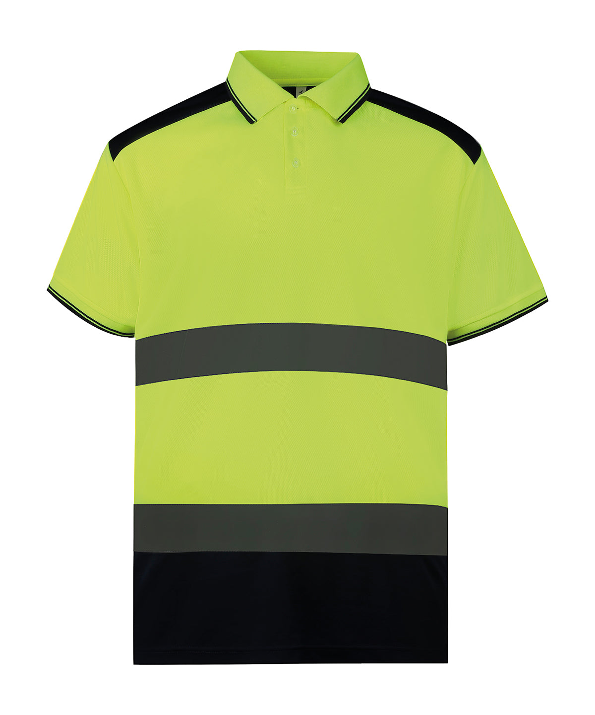 Hi-vis two-tone polo shirt