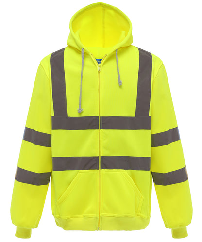 Hi-vis zip hoodie