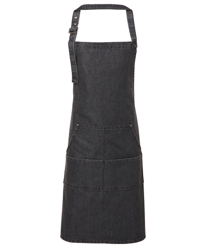 Jeans stitch bib apron PR126