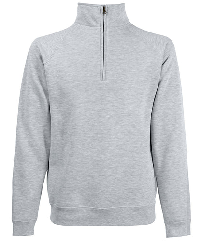 Premium 70/30 zip-neck sweatshirt