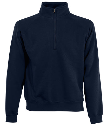 Premium 70/30 zip-neck sweatshirt