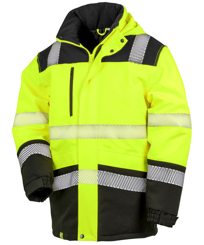 Printable softshell safety coat