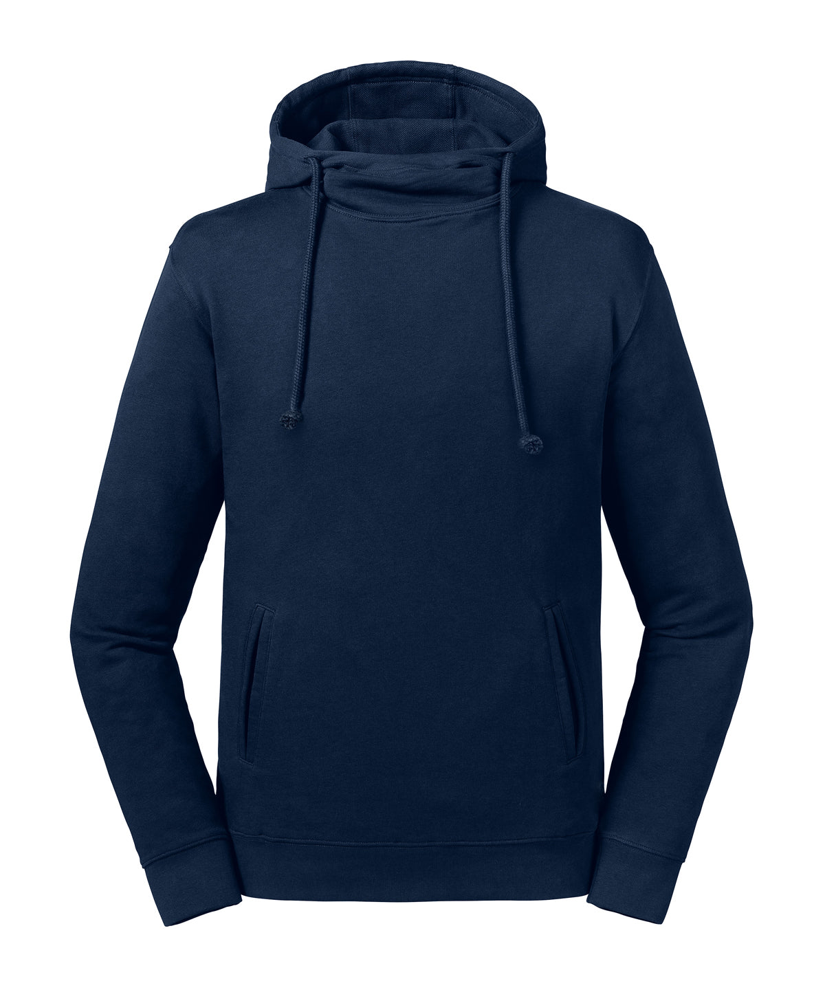 Pure organic high collar hooded sweatshirt