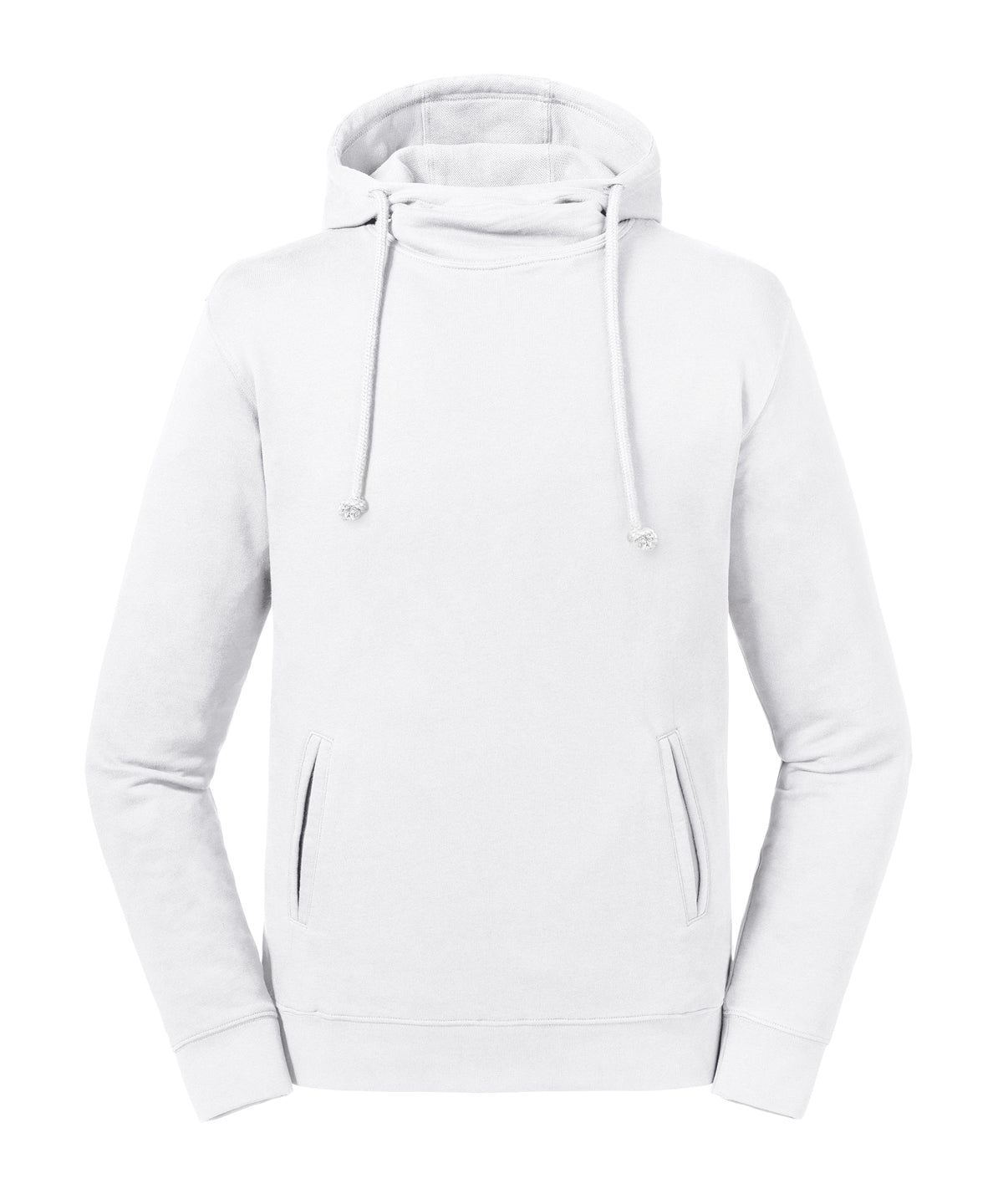 Pure organic high collar hooded sweatshirt