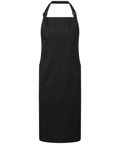 Recycled polyester and cotton bib apron, organic and Fairtrade certified PR120