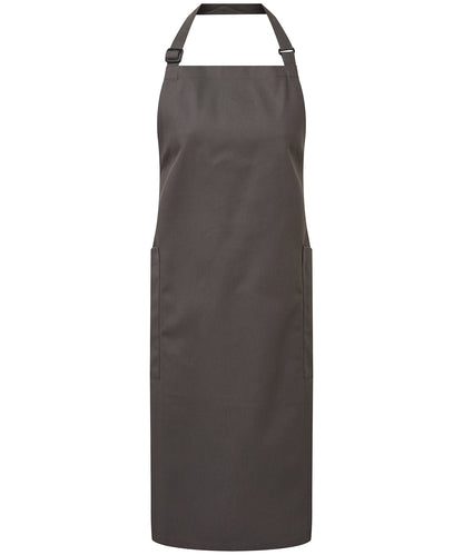 Recycled polyester and cotton bib apron, organic and Fairtrade certified PR120