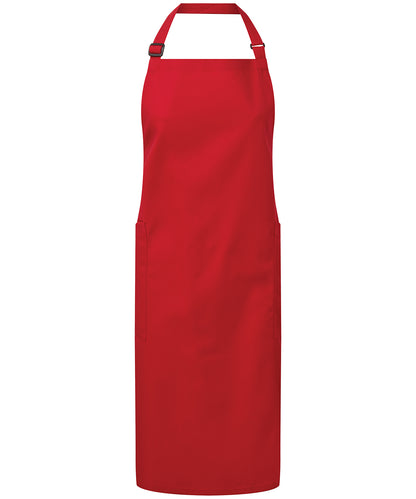 Recycled polyester and cotton bib apron, organic and Fairtrade certified PR120