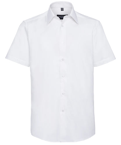 Short sleeve easycare tailored Oxford shirt