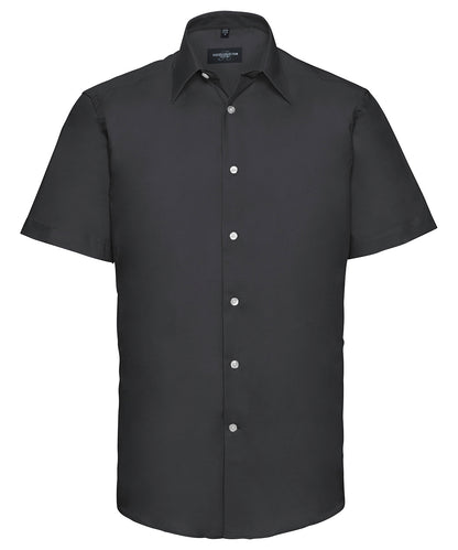 Short sleeve easycare tailored Oxford shirt