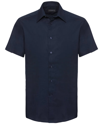 Short sleeve easycare tailored Oxford shirt