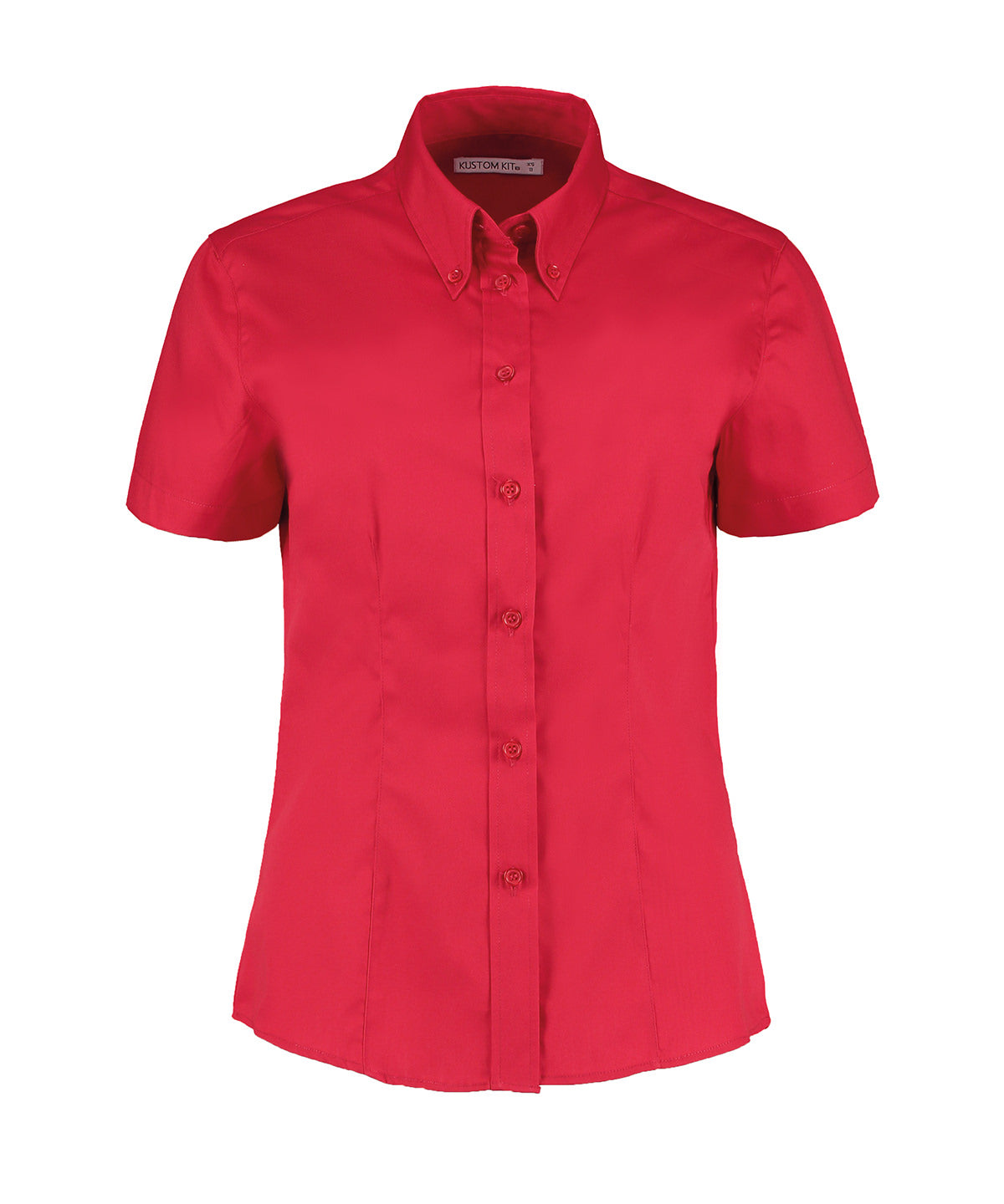 Women's corporate Oxford blouse short-sleeved