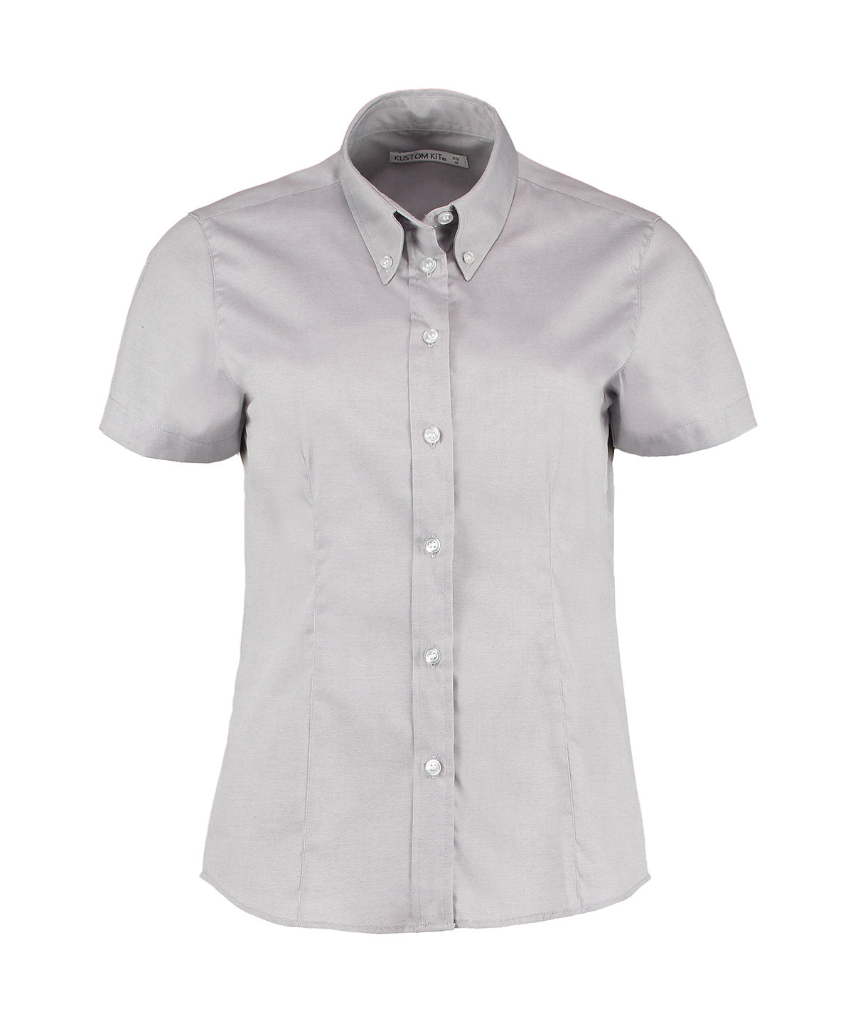 Women's corporate Oxford blouse short-sleeved