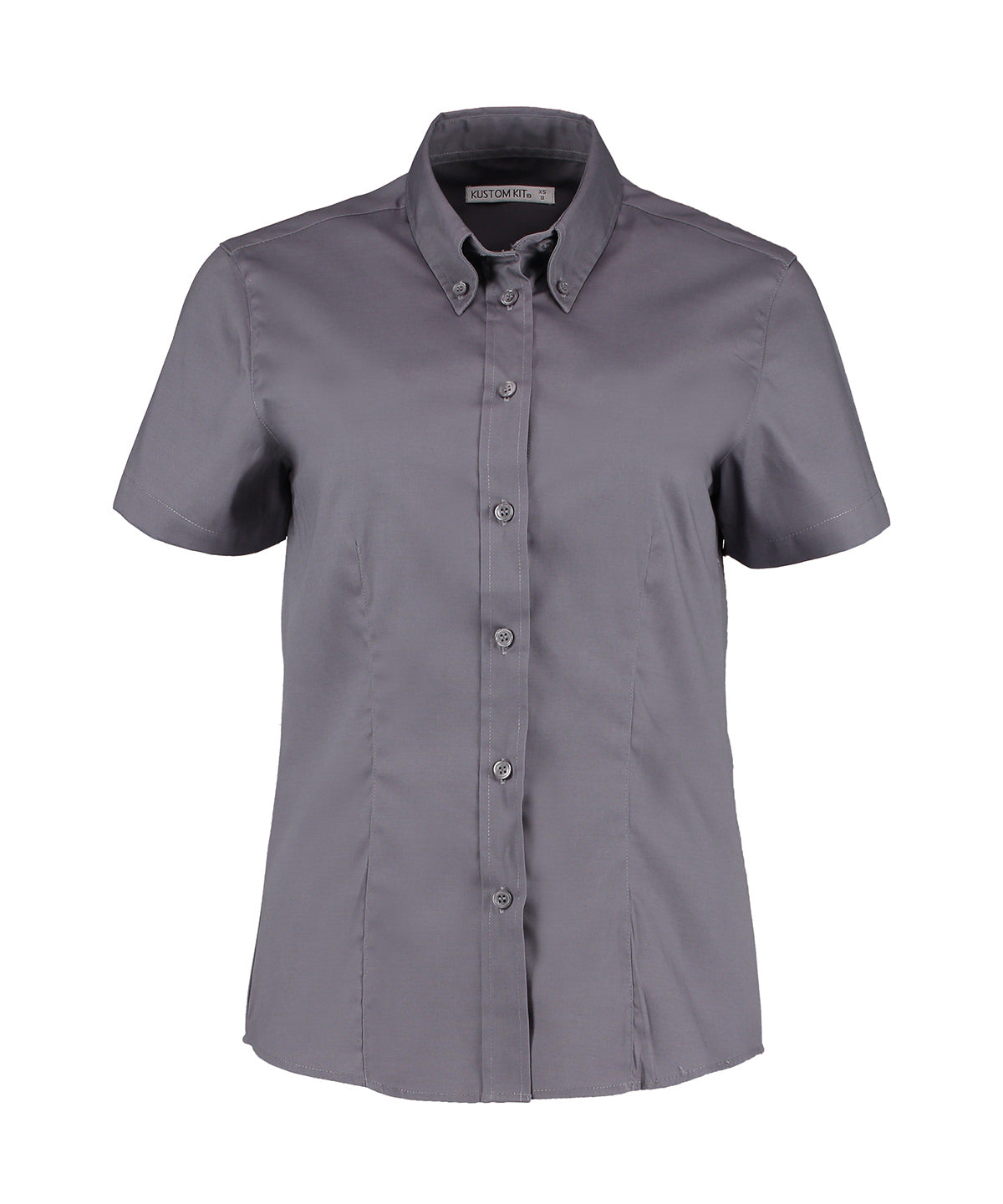 Women's corporate Oxford blouse short-sleeved