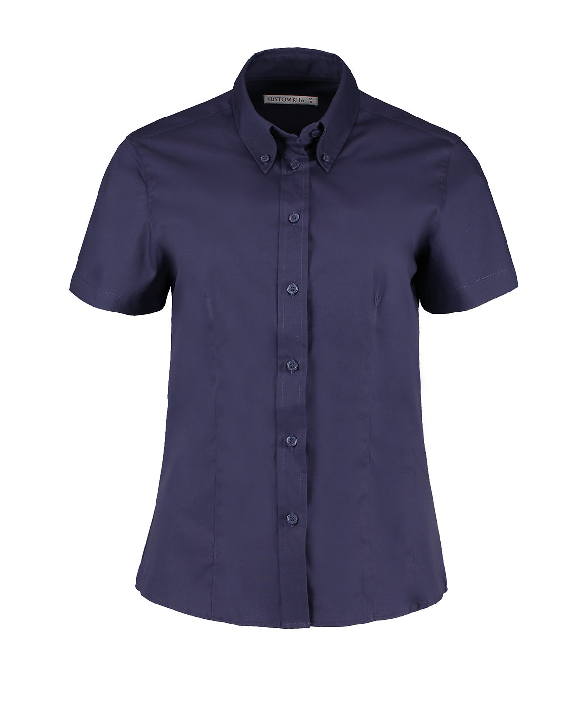 Women's corporate Oxford blouse short-sleeved