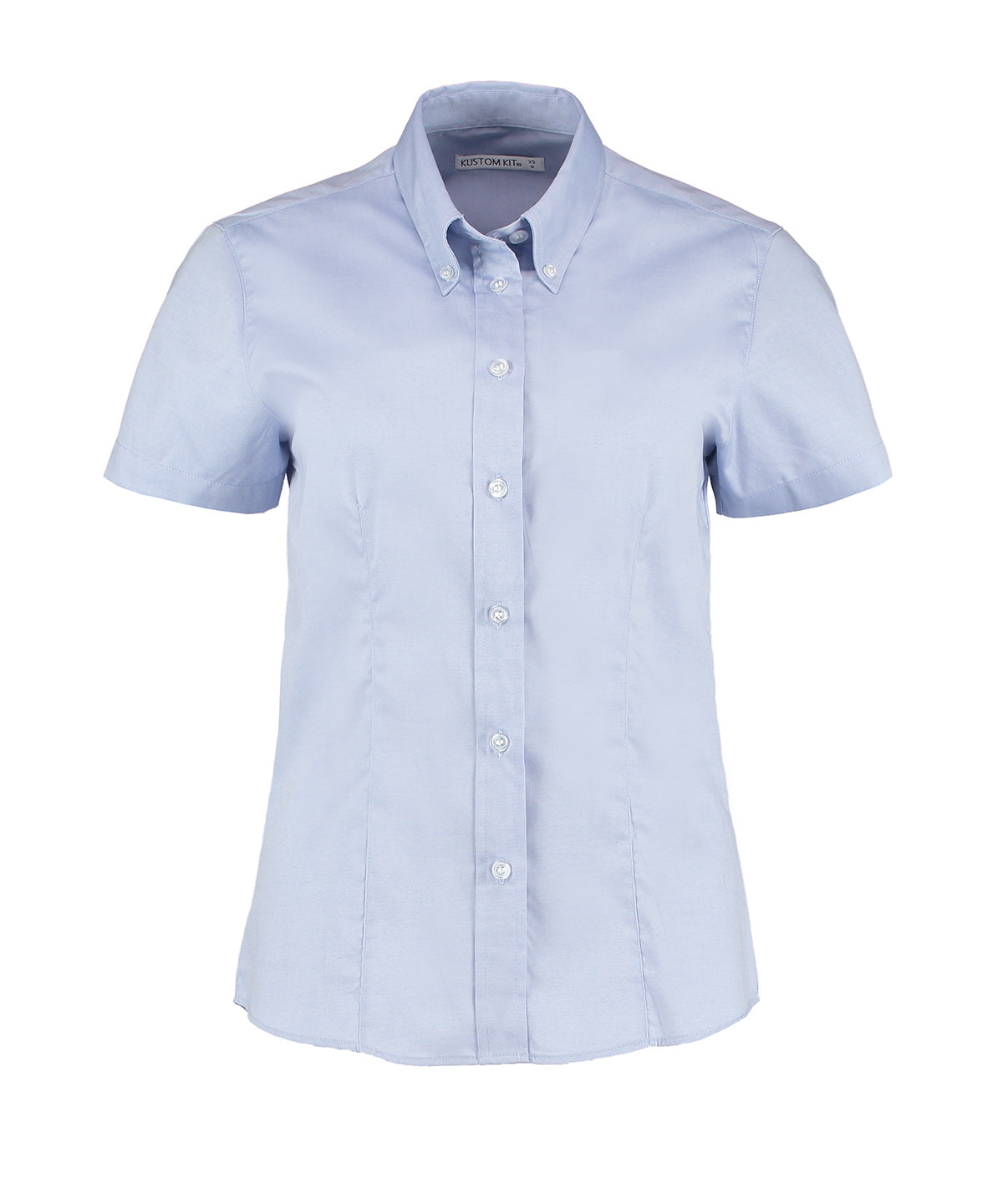 Women's corporate Oxford blouse short-sleeved