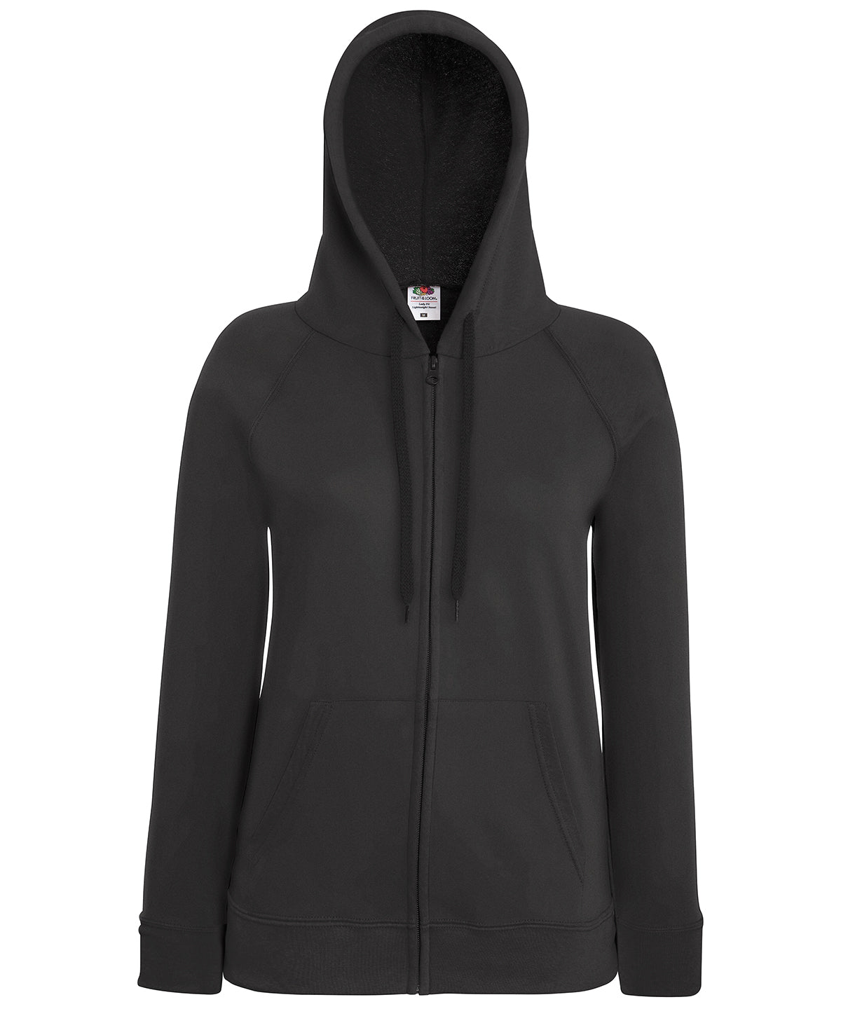 Women's lightweight hooded sweatshirt jacket