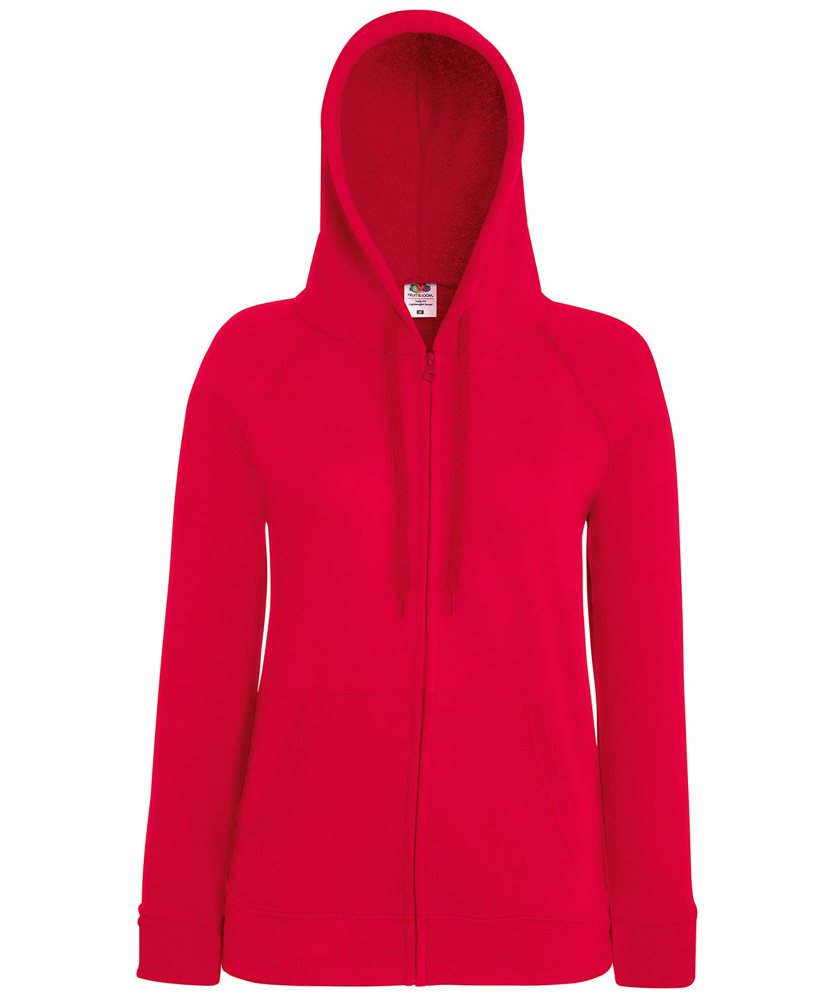 Women's lightweight hooded sweatshirt jacket