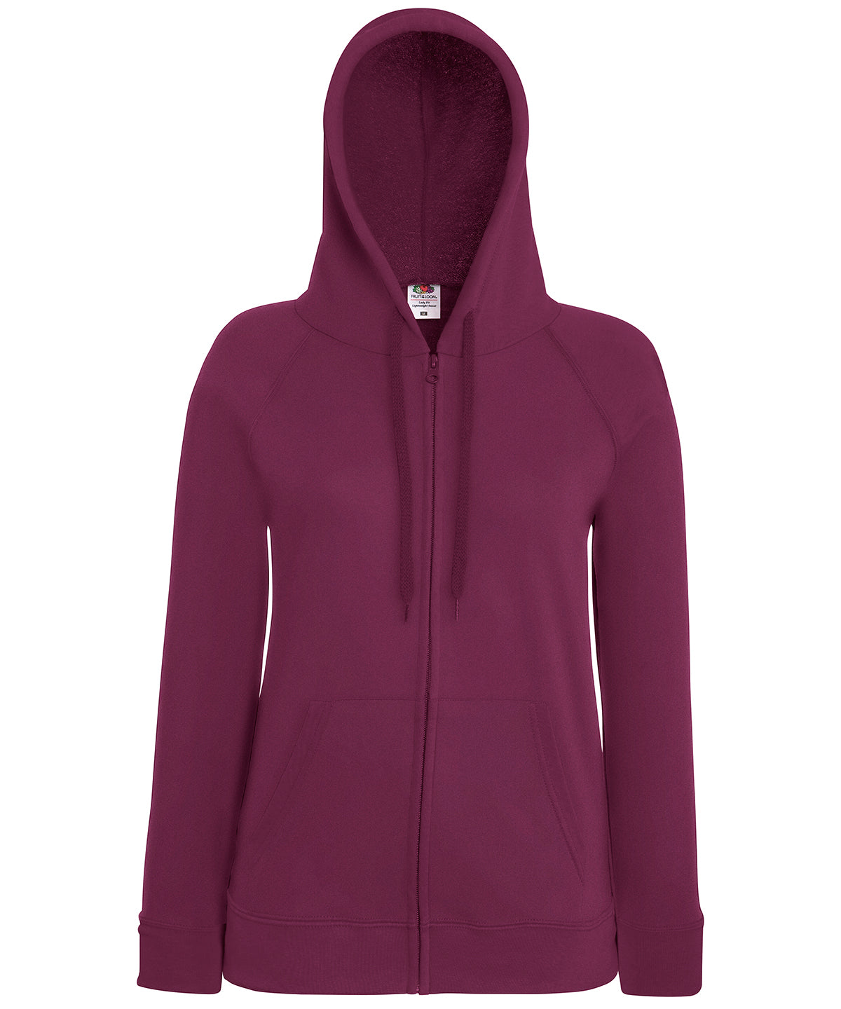 Women's lightweight hooded sweatshirt jacket