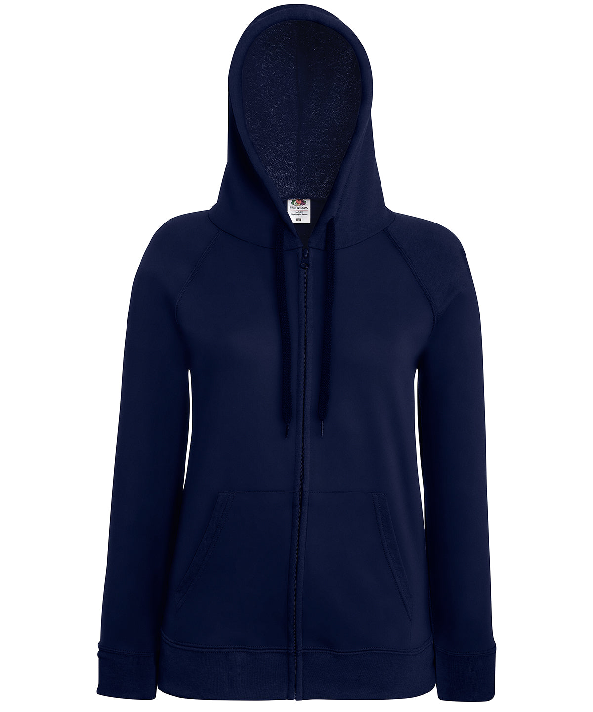 Women's lightweight hooded sweatshirt jacket