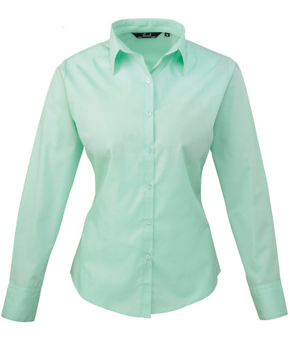 Women's poplin long sleeve blouse PR300