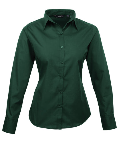 Women's poplin long sleeve blouse PR300