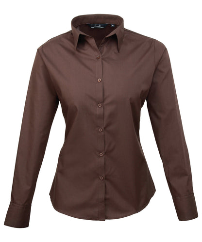 Women's poplin long sleeve blouse PR300