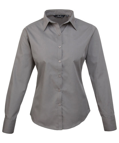 Women's poplin long sleeve blouse PR300