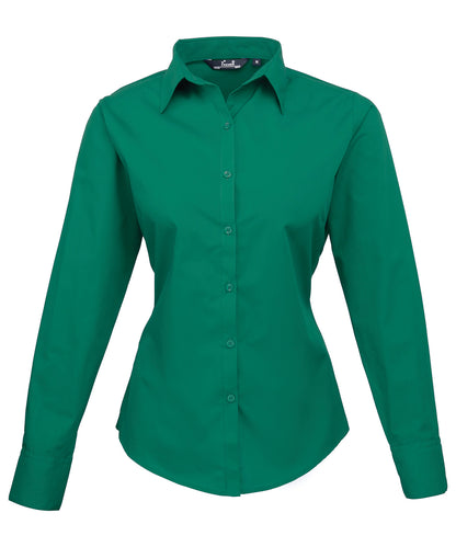 Women's poplin long sleeve blouse PR300