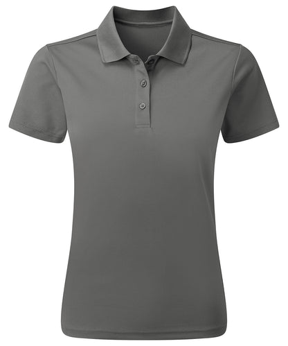 Women's spun dyed sustainable polo shirt