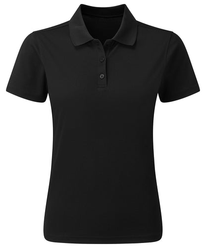 Women's spun dyed sustainable polo shirt