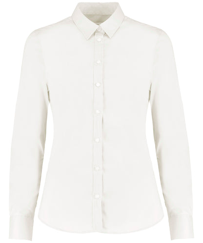 Women's stretch Oxford shirt long-sleeved (tailored fit)