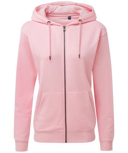 Women's zip-through organic hoodie