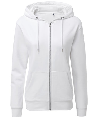 Women's zip-through organic hoodie