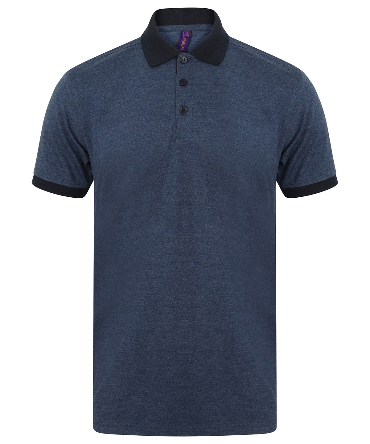 Contrast triblend polo shirt