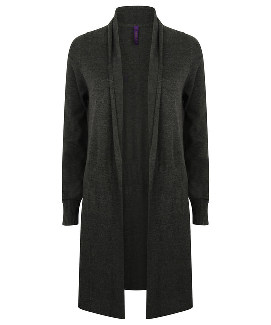 Women's longline open cardigan HB719