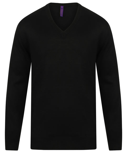 Cashmere touch acrylic v-neck jumper HB760