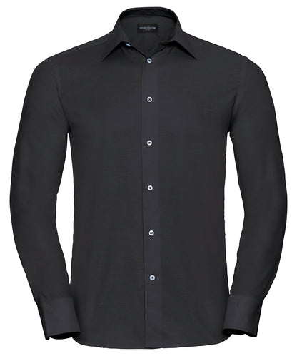 Long sleeve easycare tailored Oxford shirt